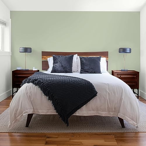 Glidden Total Interior Wall Paint & Primer All-in-One, Light Sage/Green, Flat, 1 Gallon - color: Light Sage, size: 128 Fl Oz (Pack of 1)