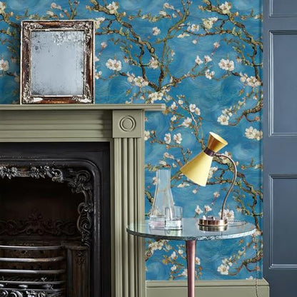 Floral Peel and Stick Wallpaper Vintage Contact Paper 17in x 118in