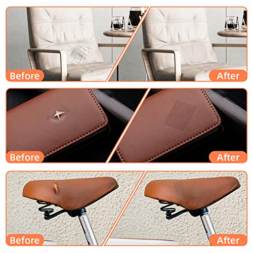 Leather Repair Kit, Large Vinyl Repair Patch for Couches Furniture - color: Dark Coffee, size: 23.6x78.7 inch