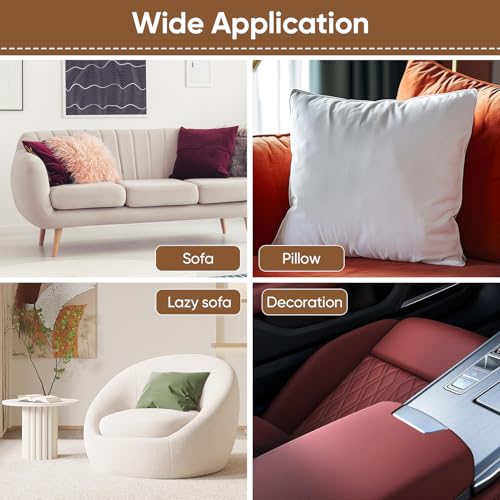 Couch Patch Repair Fabric,6-Piece Self-Adhesive Microfiber Patches,Quick Fix Sofa Chair Car Seat,Furniture,Upholstery Repair Kit. (Dark Brown) - color: Dark Brown, size: 5.5 x 6.3 inches