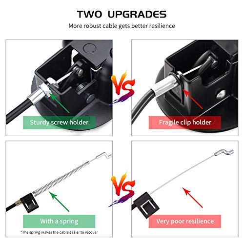 Recliner Replacement Parts(1 Sets), Recliner Cable Replacement Parts with Metal Release Pull Handle fits Ashley and Most Recliner Sofa, Exposed Cable Length 5.12Inch