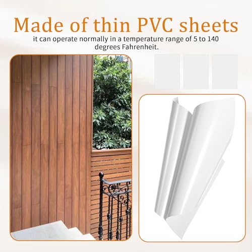 Vinyl Siding Repair Kit 12Pcs Vinyl Siding Patch, 6.3X4.75Inch Self-Adhesive Vinyls Fence Repair Kit PVC Tape Cover Any Cracks Holes Blemishes on Vinyls Sidings Fence Tools Home Skirting