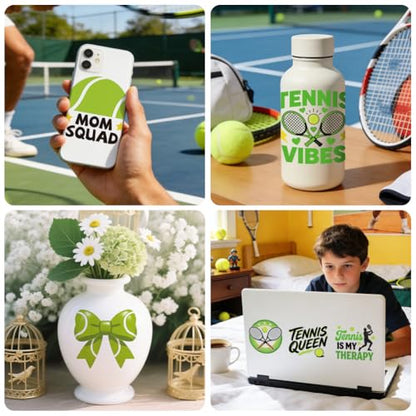 Peacoblue Tennis Sport Text Rub On Transfers for Craft, Transfer Sticker - style: Tennis Sport Text