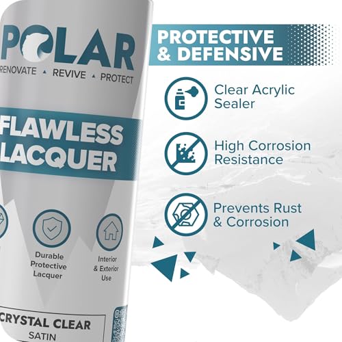 Polar Clear Satin Flawless Lacquer Spray - 2 x 13.5 Fl Oz - color: Clear Satin, size: 13.5 Fl Oz (Pack of 2)