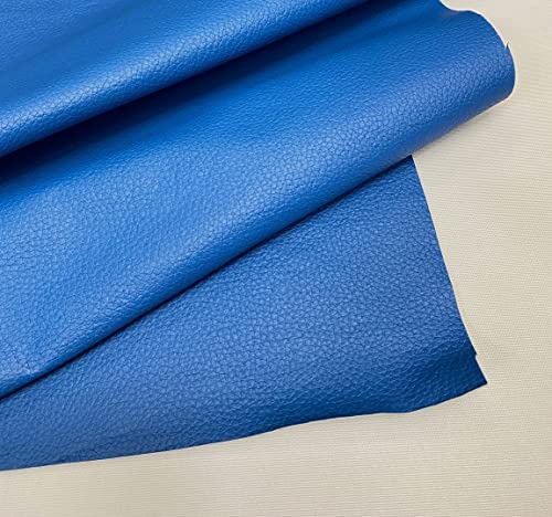 Mybecca Faux Leather Fabric Calf Champion Blue (1 Yard)(3 Feet x 4.5 Feet) - color: Blue
