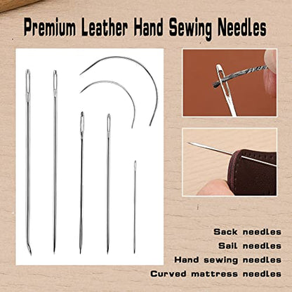 Waxed Thread 55 Yards, Leather Sewing Waxed Thread Dark Gray - color: Dark Gray, size: 55Yard