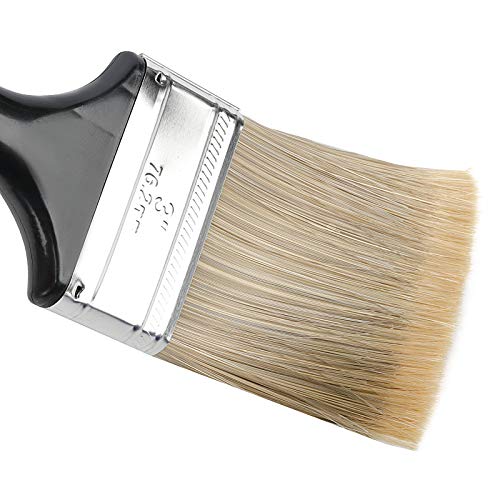 ZOENHOU 10 Pieces 3 Inch Paint Brush, Paintbrush Set, Paint Brushes Set Professional Paint Tools with Treated Plastic Handle for DIY Paint, Home, Furniture, Fences, Deck, and Wall Trim - size: 3 inches