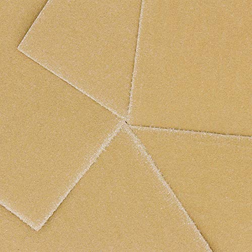 Dura-Gold Premium 1/4 Sheet Gold Sandpaper Sheets, 180 Grit (Box of 25) - size: 180-Grit