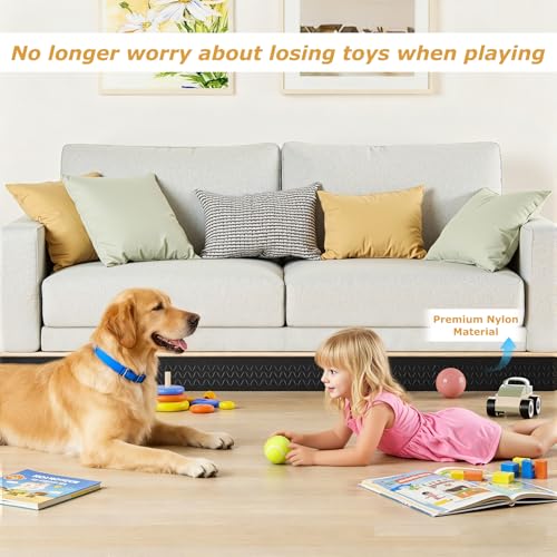 Under Couch Blocker 5" x 13 ft, Elastic Sofa Gap Bumper for Kids & Pets - size: Large