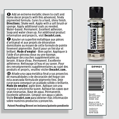 DecoArt 2 Ounce, Pearl Extreme Sheen Acrylic Paint, 2 Fl Oz (Pack of 1) - color: Pearl, size: 2 Fl Oz (Pack of 1)