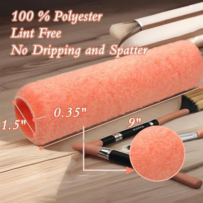 King Origin Paint Roller Covers, 18 Pack, 9 Inch Paint Roller - size: 18 PCS, 9-Inch