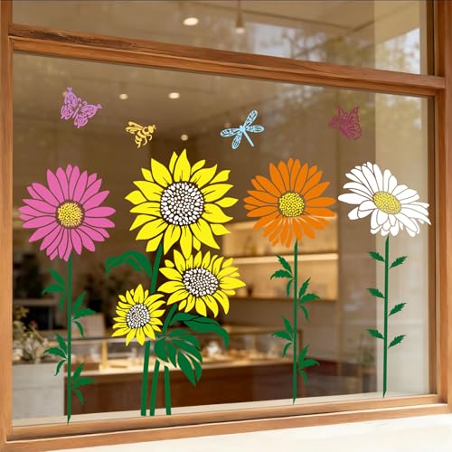 Large Flower Stencils for Painting Sunflower Stencils for Crafts Reusable - style: Daisy Sunflower