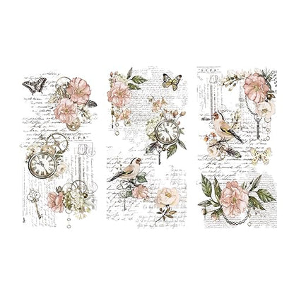 Rub on Transfers for Crafts and Furniture | 3 Design Sheets 6”x 12” | Home Decor | Decals | by Thymeless Designs (Memories of Paris) - style: Memories of Paris