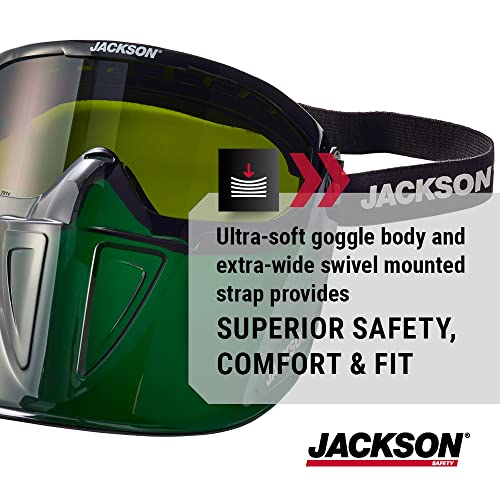 Jackson Safety GPL500 Shade 3IR Safety Goggles with Face Shield, ANSI Z87.1 - size: One Size, style: Shade 3 Infrared Lens