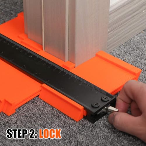 PRECISE 10 inch Contour Gauge for Precise Tracing, Orange