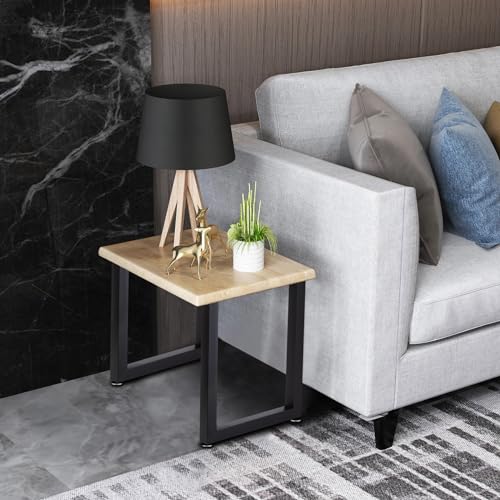 Taelakeni 16 Inch Metal Bench Leg Coffee Table Legs, Set of 2 - color: Square, size: 16 IN