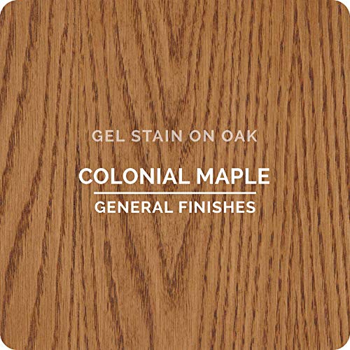 General Finishes Oil Base Gel Stain, 1 Pint, Colonial Maple - color: Colonial Maple, size: 1 Pint