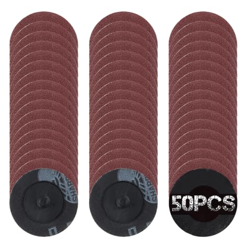 SPEEDWOX 50Pcs 2" 120 Grit Quick Change Sanding Discs Aluminum Oxide Coated - style: 120 Grit