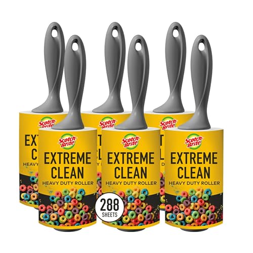 Scotch-Brite 50% Stickier Lint Roller, 288 Sheets Total, 6 Pack - size: 6 Rollers (288 Sheets)