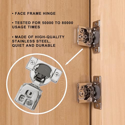 1-1/4 Inch Overlay Soft Close Cabinet Hinges, 30 Pack Slow Soft Close Hinges for Kitchen Cabinets Satin Nickel Hidden Self Closing Kitchen Cabinet Hinges for Cupboard - size: 1-1/4 inch Overlay