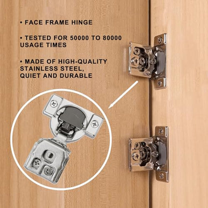 1-1/4 Inch Overlay Soft Close Cabinet Hinges, 30 Pack Slow Soft Close Hinges for Kitchen Cabinets Satin Nickel Hidden Self Closing Kitchen Cabinet Hinges for Cupboard - size: 1-1/4 inch Overlay