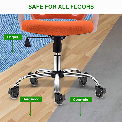 Hirate 3 inch Lockable Caster with 5/16"-18UNC Threaded Stem Swivel Wheels - size: 3"