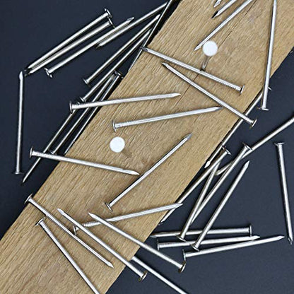 JEGONFRI 120pcs 2" Nickel Plated Nails for Hanging Pictures, Wood Nails - color: Silver, size: 2 In , 120 Pcs