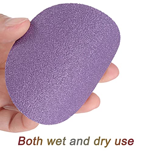 uxcell 20Pcs 3-Inch Purple Sanding Discs 100 Grits Hook and Loop Professional Aluminum Oxide Sand Paper Wet Dry Polish for Wood Metal Paint Finishing - style: 100 Grit