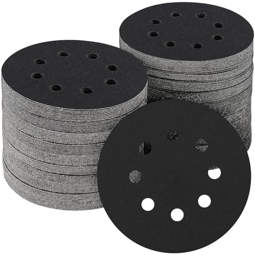 100PCS 5 Inch Sanding Discs 150 Grit Random Orbit Sander Sandpaper - style: Silicon Carbide