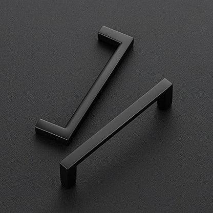 Ravinte Matte Black Cabinet Pulls Slim Cabinet Handles 3-3/4 Inch 30 Pack - size: 3-3/4" Hole Center