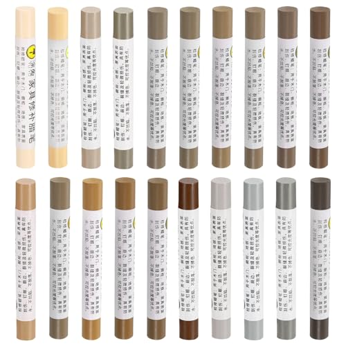 20 Pcs Wood Filler Sticks Wood Repair Wax Crayons Wood Series - color: Wood Series
