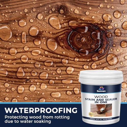 Wood Stain and Sealer in One, Polyurethane Wood Finish Water Based Polyurethane Clear Gloss Wood Protection Polyurethanes Waterproof Coating, Fast Dry Polyurethanes Sealant, Easy Clean Up 5 Gallon - color: Clear, size: 640 Fl Oz
