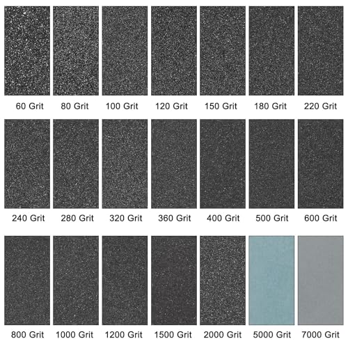 HARFINGTON 10pcs Sandpaper 180 Grit 18 x 12 Inch Silicon Sanding Sheets - size: 180 Grit