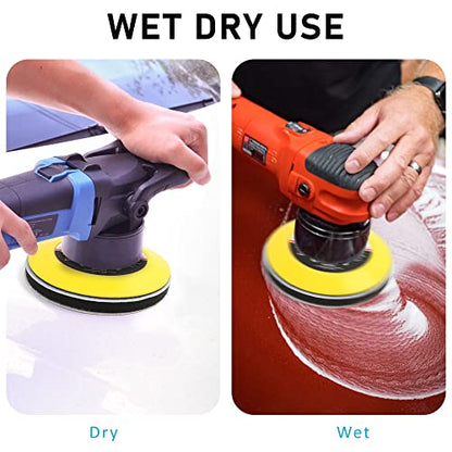 LotFancy 6 Inch Sanding Disc, 60PCS, 60 to 7000 Grit, Silicon Carbide - style: 60PCS Discs