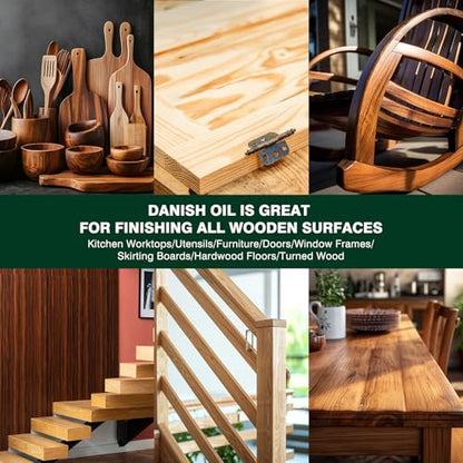 Pure Linseed Oil Wood - Linseed Oil for Wood Finishing - 5.3 oz - color: Light Yellow
