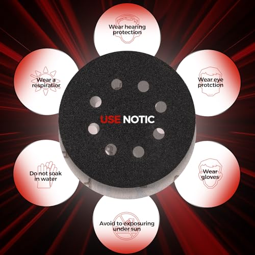 100PCS 5 Inch Sanding Discs 800 Grit Random Orbit Sander Sandpaper - style: Silicon Carbide