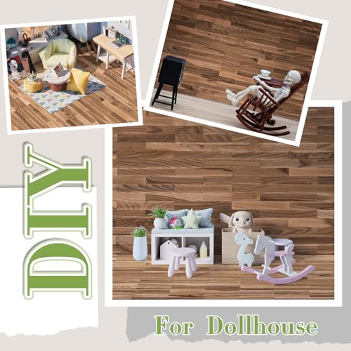 Flutesan 12 Pcs Miniature Dollhouse Wallpaper, Classic Style - style: Classic Style