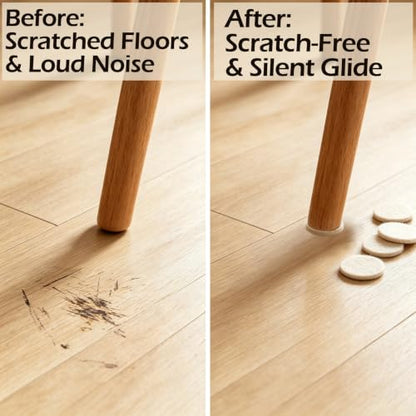 New Talent 300 PCS Premium Furniture Pads Felt Furniture Pads- Felt Pads Furniture Feet Best Wood Floor Protectors - Protect Your Hardwood & Laminate Flooring! Black - size: 300pcs Black, Round & Square