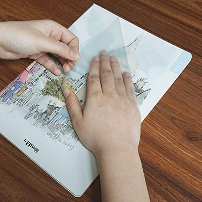 CiCiwind Contact Paper Clear Glossy Self Adhesive Film Covering Removable Protective Film Contact Paper Shelf Drawer Liner Transfer Tape Roll 17.7" x 9.8' - size: 17.7"W x 118"L