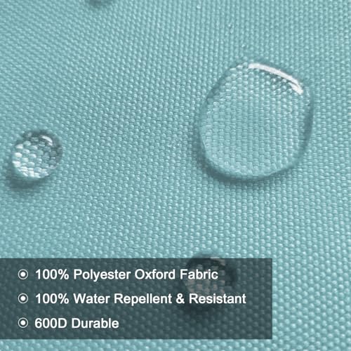 BECHAEO Waterproof Upholstery Canvas Fabric by the Yard, 2 YDS Turquoise - color: Pale Turquoise, size: 2 Yards 58" x 72" (Pre-cut)
