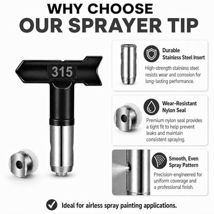 14 pcs Reversible Airless Spray Tips Set for Airless Paint Sprayer(Include 12Tips and 2 Nozzle Seats),for Wall Fence Deck Cabinet and Guns House Painting