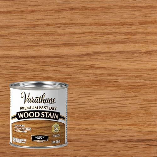 Varathane Premium Fast Dry Spring Oak Wood Stain - color: Spring Oak, size: 0.25 Quart (Pack of 1)