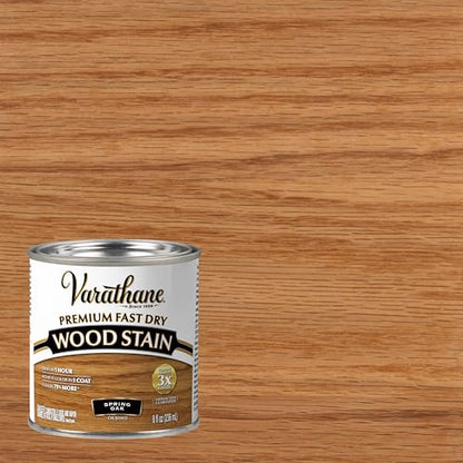 Varathane Premium Fast Dry Spring Oak Wood Stain - color: Spring Oak, size: 0.25 Quart (Pack of 1)