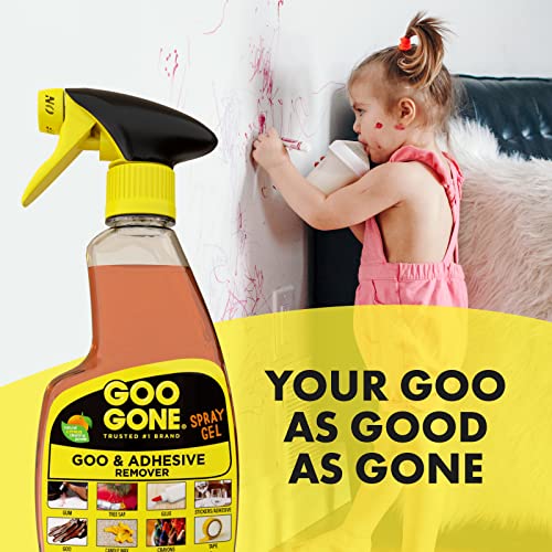 Goo Gone Adhesive Remover Spray Gel, 2 Pack with Sticker Lifter - size: 12 Fl Oz (Pack of 2 + Sticker Lifter)