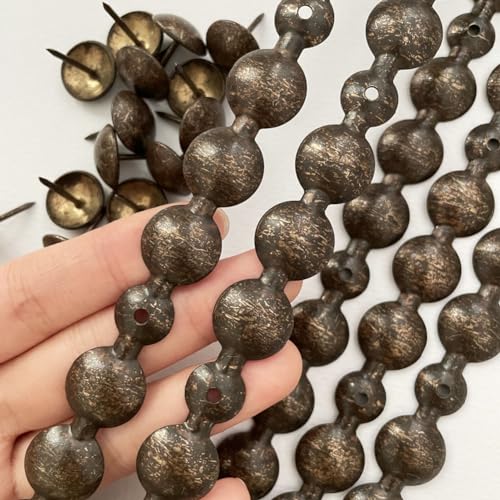 5Meters Upholstery Tacks Strips/Decorative Nail Trims(16mm Antique Brown) - color: 16mm Antique