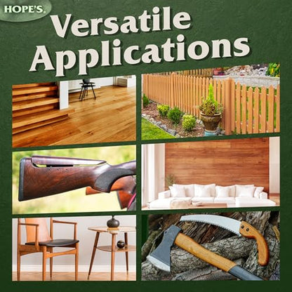 Hope's 100% Pure Tung Oil, Natural Food Safe Wood Finish & Sealer 128 Fl Oz