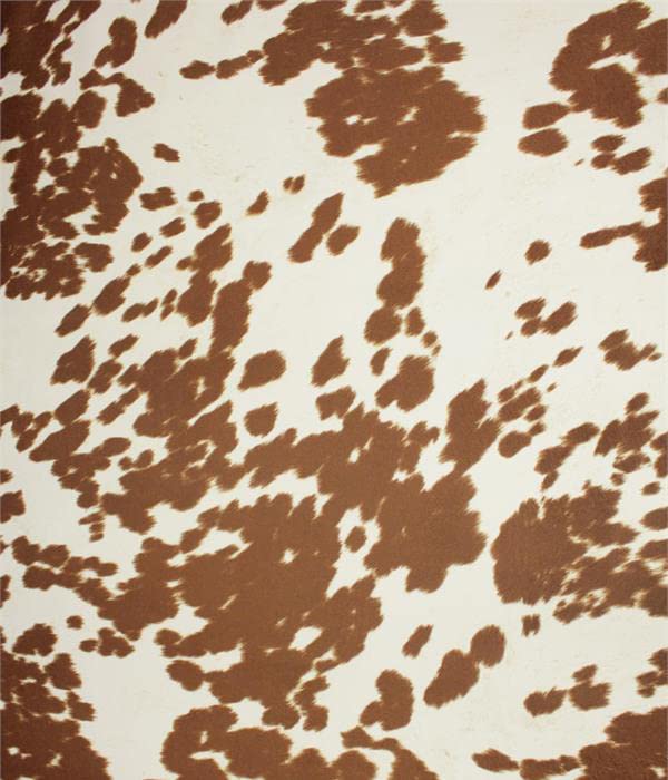 Suede Velvet Cow Print Fabric Udder Madness Upholstery 54" Wide Sold by The Yard (Bronze) - color: Bronze