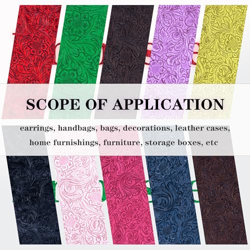 HGUAN Embossed Faux Leather Fabric 1 Yard Cut 36"x53" Embossed Vinyl Suitable for Upholstery Furniture Seat, Handmade DIY Projects (Purple) - color: Purple