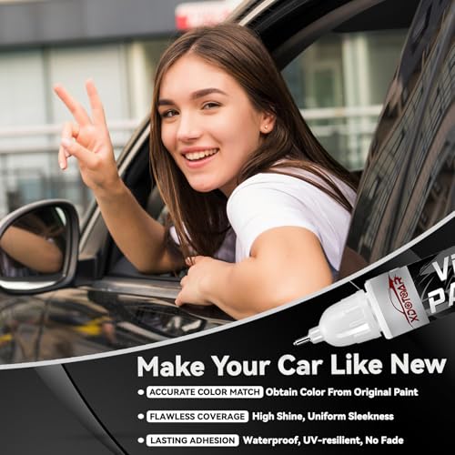Black Touch Up Paint for Cars, Color Accurate Car Touch Up Paint, Professional Automotive Scratch Repair, Lasting Auto Scratch Remover, Quick Dry, Easy to Use, Safe and Waterproof, Versatile Use - color: Pure Black