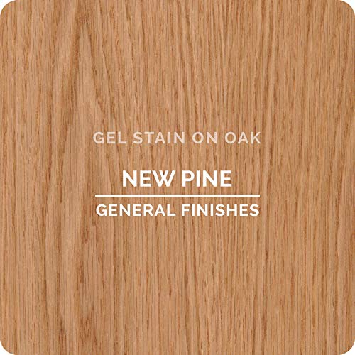 General Finishes Oil Base Gel Stain, 1/2 Pint, New Pine - color: New Pine, size: 1 Half-Pint